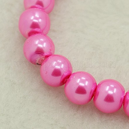 Perle de verre ronde perles en vrac pour collier de bijoux fabrication artisanale X-HY-6D-B54-1