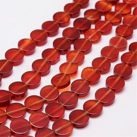 Chapelets de perles en cornaline naturelle G-N0176-01-10x4mm-1
