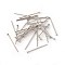 Tarnish Resistant 304 Stainless Steel Flat Head Pins, Stainless Steel Color, 14x0.5mm, 24 Gauge, Head: 1.5mm