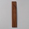 Wood Blank Bookmarks for DIY Engraved Craft, Rectangle, Saddle Brown, 150x25~27x2.5~3mm