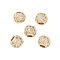 Rack Plating Brass Micro Pave Clear Cubic Zirconia Beads, Long-Lasting Plated, Lead Free & Cadmium Free, Round, Real 18K Gold Plated, 4.5x4mm, Hole: 2mm