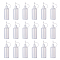Plastic Glue Bottles, with Steel Pin, Clear, 11.5~11.6x3.5cm, capacity: 60ml, 18pcs/set