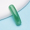 Natural Green Aventurine Curved Rectangle Links, Bridge Connector Charms, 35mm