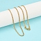 304 Stainless Steel Rope Chain Necklaces, Golden, 20.4 inch(51.8cm)