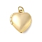 304 Stainless Steel Locket Charms, with Jump Ring, Heart Charm, Golden, 12x10.5x4mm, Hole: 2.2mm
