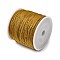 Round String Thread Polyester Thread, Chinese Knotting Cord, Olive, 0.8mm, about 109.36 yards(100m)/roll