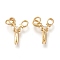Brass Micro Pave Clear Cubic Zirconia Charms, with Jump Rings, Long-Lasting Plated, Scissors, Clear, Real 18K Gold Plated, 15.5x8.5x2mm, Hole: 3.4mm