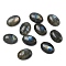 Natural Labradorite Cabochons, Oval, 14x10x4.5mm