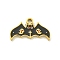 Halloween Theme Ion Plating(IP) 304 Stainless Steel Enamel Pendants, Golden, Bat, 9x16x1.5mm, Hole: 1.5mm