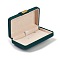 Rectangle PU Leather Jewelry Necklace Storage Boxes, Travel Portable Cases, with Iron Clasps, Dark Green, 5.8x8.6x3.5cm, 81x47mm Inner Diameter