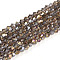 Transparent Electroplate Glass Beads Strands, AB Color Plated, Faceted, Bicone, Light Grey, 3.5~3.8x3mm, Hole: 0.8mm, about 107~110pcs/strand, 32.5~34cm