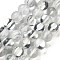 Transparent Glass Beads, Round, Glow in the Dark Beads, Light Grey, 8mm, Hole: 1mm, about 45pcs/strand, 13.98''(35.5cm)