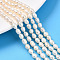 Natural Cultured Freshwater Pearl Beads Strands, Rice, Creamy White, 5~7.5x4~5mm, Hole: 0.5mm, about 56~59pcs/strand, 13.78~13.98''(35~35.5cm)