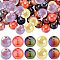 Halloween Theme 100Pcs 5 Colors Opaque Acrylic Beads, AB Color Plated, Round, Mixed Color, 16x15mm, Hole: 2.8mm, 20pcs/color