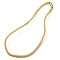 Rhinestone Tennis Necklace, with Brass Magnetic Clasp, Crystal, 46.5x0.4cm