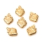 304 Stainless Steel Charms, Strawberry, Golden, 15x11x4mm, Hole: 1.2mm