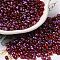 Spray Painted Glass Seed Beads, Peanut, Dark Red, 4~5x2~2.5x2~2.5mm, Hole: 0.8~0.9mm, about 8500pcs/pound