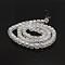 AB Color Plated Glass Faceted Cube Beads Strands, Clear AB, 6x6x6mm, Hole: 1mm, about 100pcs/strand, 22.4 inch