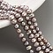 Natural Cultured Freshwater Pearl Beads Strands, Potato, Rosy Brown, 3.8~4.2mm, Hole: 0.6mm, about 43pcs/strand, 6.50 inch(16.5cm)