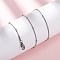 0.9MM 304 Stainless Steel Satellite Chain Necklaces, Non-Tarnish, Stainless Steel Color, 17.09 inch(43.4cm)