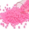 TOHO 6/0 Round Beads, Japanese Seed Beads, (910F) Hot Pink Ceylon Pearl Matte, 4mm, Hole: 1.5mm, about 840pcs/50g