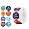 500Pcs Roll Stickers, Thank You, Self-Adhesive Paper Gift Tag Stickers, for Party, Decorative Presents, Colorful, 25x0.1mm