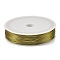 Baking Paint Iron Wire, Round, Gold, 0.4mm, 26 Gauge, about 328.08 Feet(100m)/Roll