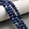 Natural Sodalite Round Bead Strands, 10mm, Hole: 1mm, about 40pcs/strand, 16 inch