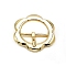 Metal Flower Adjustable Strap Buckles, Golden, 42mm