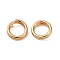 Brass Split Rings, Double Loops Jump Rings, Cadmium Free & Nickel Free & Lead Free, Real 18K Gold Plated, 5x2mm, Inner Diameter: 3.6mm