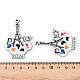 Подвески из дерева с французской тематикой WOOD-N016-05-3