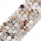 Natürliche Achat Perlen Stränge, Klasse ab, Runde, 8 mm, Bohrung: 1.2 mm, ca. 49 Stk. / Strang, 14.96 Zoll (38 cm)