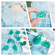 PandaHall Earring Resin Molds Jewelry Epoxy Resin Casting Silicone Molds Including 100pcs Earring Hooks DIY-PH0026-65-9