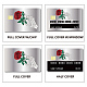 Etiquetas engomadas impermeables de la tarjeta del plástico del pvc DIY-WH0432-066-4
