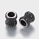 Perles de zircone cubique micro pave en Laiton ZIRC-G132-02B-2