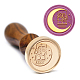 MAYJOYDIY Moon Sister Wax Seal Stamp Girl Sealing Wax Stamps Swing Star Pattern 30mm Removable Brass Head Portable Size for Birthday Decoration Envelope Sealing AJEW-WH0184-1110-5