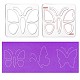 Globleland 4 regla de patchwork para coser mariposas TOOL-WH0152-025-5