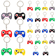 SUPERFINDINGS 24Pcs 6 Colors Plastic Keychains KEYC-FH0001-05-1
