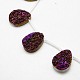 Natural Druzy Agate Beads Strands G-G562-30x40mm-05-3