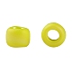 TOHOラウンドシードビーズ  日本製シードビーズ  （402f）黄色の不透明なレインボーマット  8/0  3mm  穴：1mm  約222個/10g X-SEED-TR08-0402F-3