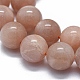 Brins de perles de pierre de soleil orange naturel G-D0013-76C-3