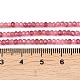 Нити из граненых ронделей из натурального розового турмалина&nbsp;G-F289-45-01-5