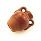 ミニ土製の瓶  ドールハウスアクセサリー用  小道具の装飾のふりをする  チョコレート  28.5x25x22.5mm BOTT-PW0001-221-4