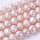 Natural Cultured Freshwater Pearl Beads Strands PEAR-R015-39-1