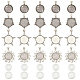 Nbeads diy kit de fabrication de pendentif géométrie de dôme vierge DIY-NB0007-92-1