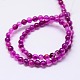 Natural Agate Round Beads Strand G-L089-6mm-04-3
