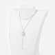 Conjuntos de joyas de perlas y piedra lunar blanca natural SJEW-JS00971-01-6