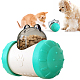 Abs プラスチック 犬 猫 iq 御馳走 クマ タンブラー  インタラクティブペットフード漏れディスペンサー  スローフィーダーのペットのおもちゃ  ターコイズ  77x146x109mm ANIM-PW0001-005D-1
