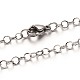 304 Stainless Steel Cable Chain Necklaces NJEW-N0046-02P-1