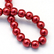 Chapelets de perles rondes en verre peint X-HY-Q003-6mm-51-4